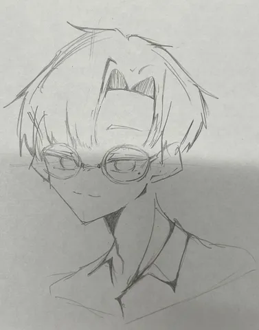叫ぶ影と眼鏡の線