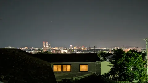 夜景と家路の温もり
