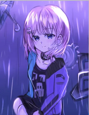 雨粒と少女の切ない物語