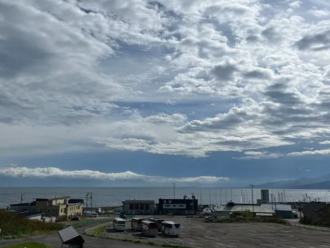 海と雲のんびり風景