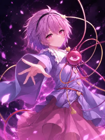 紫色の魔法少女