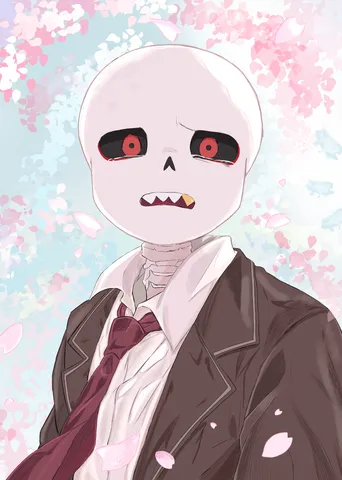 桜舞う日の赤い瞳