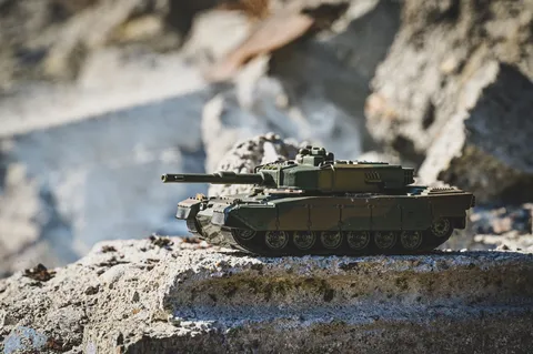 ミニチュア戦車、砂漠の静寂