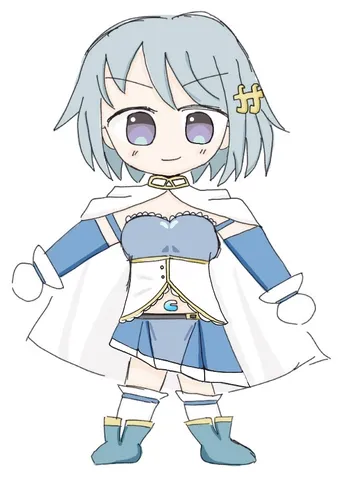 魔法少女風のキュートなイラスト
