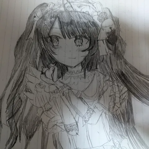 繊細なタッチの魔法少女
