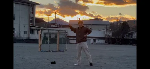 夕焼けと僕らの遊び場