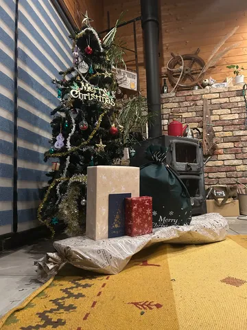 夜のクリスマスの空気感