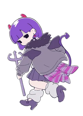 紫髪の小悪魔の跳躍