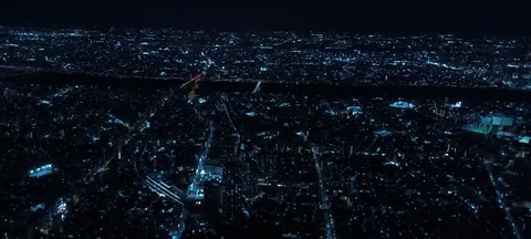 夜景の都市航海