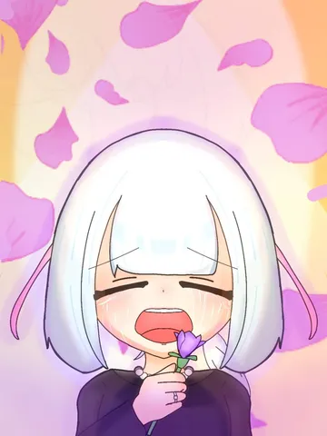 花びらが舞う涙の瞬間