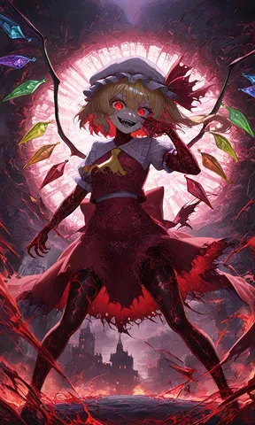 紅に染まる狂気の瞳