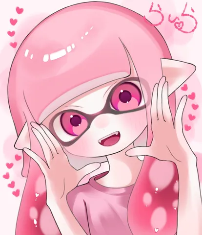 ピンクのインクで描く、キュートな世界