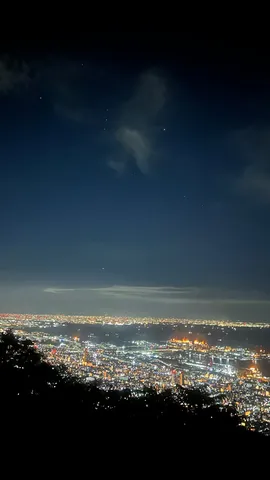 夜景と星の境界