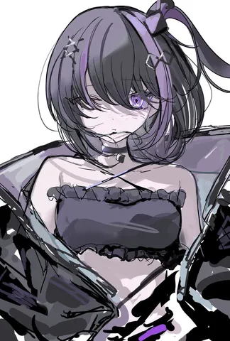 紫の陰影、少女の憂鬱