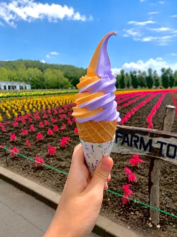青空にほどける花畑ソフト