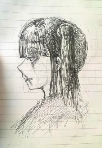横顔に宿る静かな影