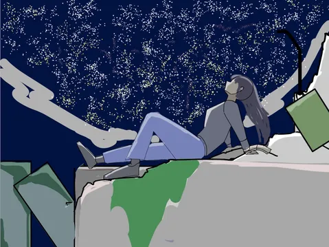 満天の星空と静かな夜