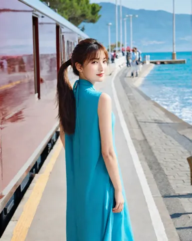 海辺の風をまとった一歩