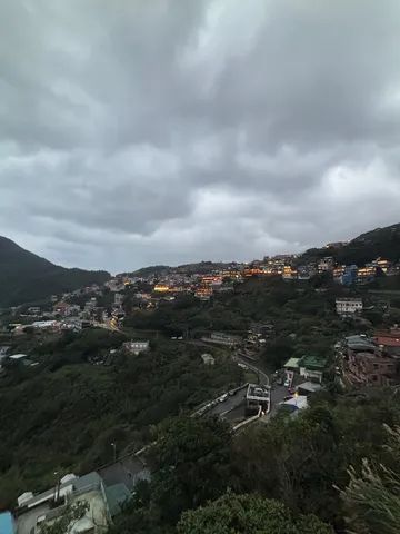 山肌を彩る灯りの絨毯