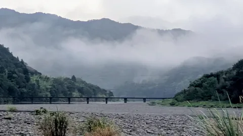 霧の谷を渡る静寂