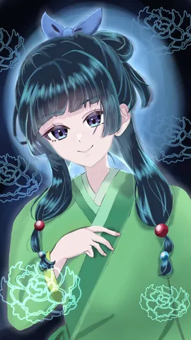 花灯りに浮かぶ青