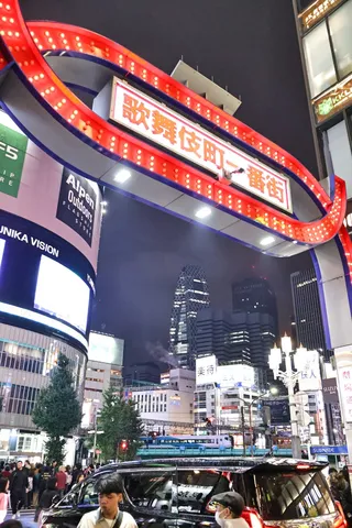 ネオンきらめく夜の新宿