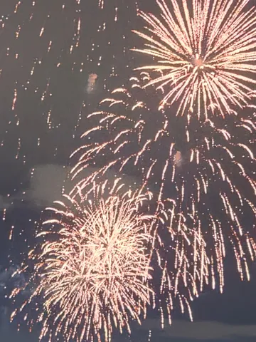 夜空に咲く花火の余韻