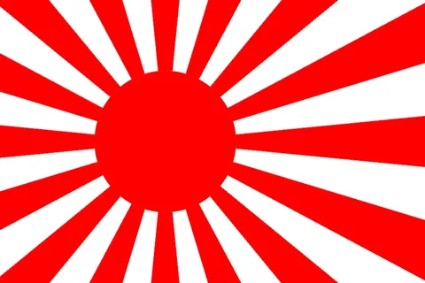 太陽の力強さ、赤と白のコントラスト