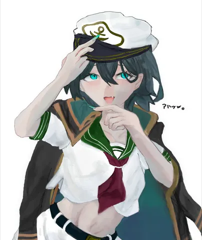 帽子と微笑みの一瞬