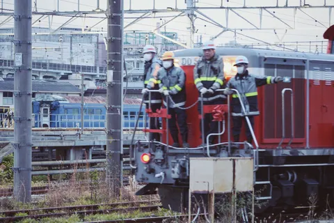 出発前の整列？