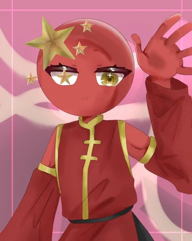 五星紅旗キャラ、かまってほしい？