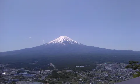 青空と富士山の絶景
