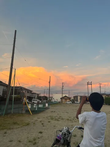 夕景を写す一瞬