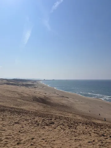 果てしない砂丘と海