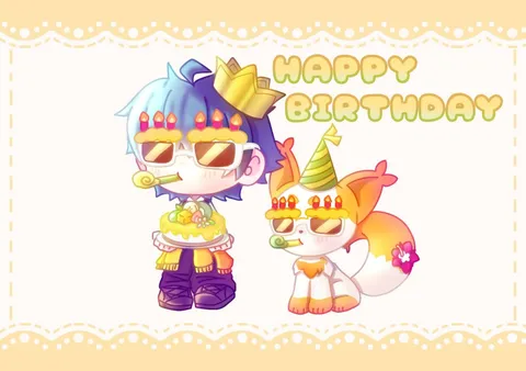 誕生日のポップな祝福