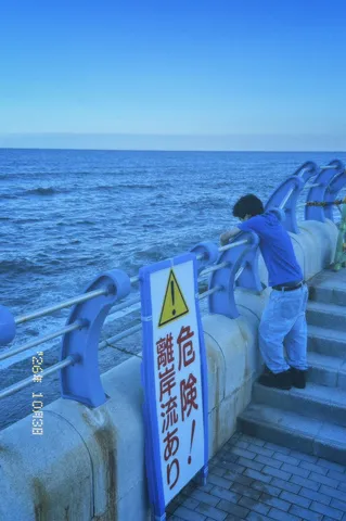 海辺の視線、静かな警告