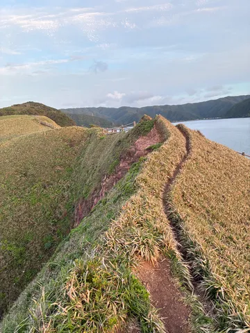 尾根の細道、さてどこへ