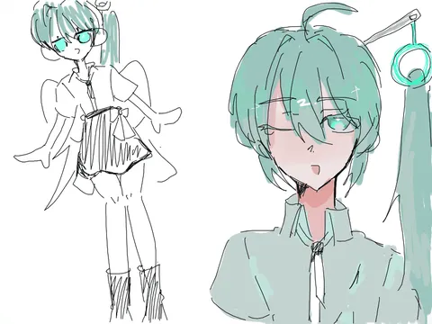 幻想的な色合いのイラスト