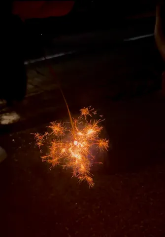 冬の夜空に咲く、小さな花火