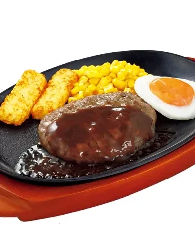 熱々鉄板の洋食プレート