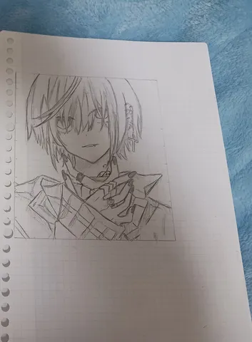 クールな推しが描かれたイラスト