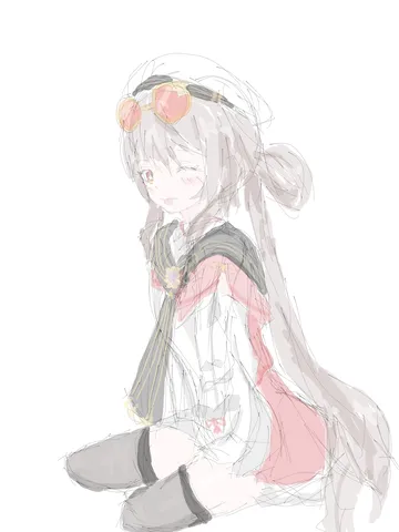 まばたき、ちょっぴりお茶目な表情
