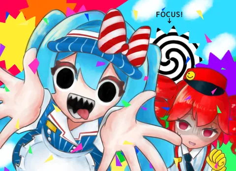 カラフルな歓声の瞬間