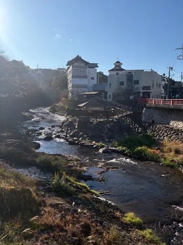 静寂の川辺、光差す風景