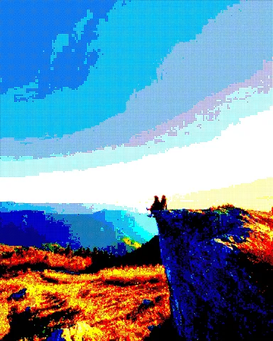 カラフルな荒野の境界