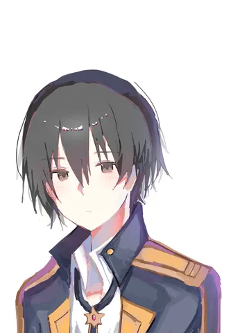 憂いを帯びた軍服の少年
