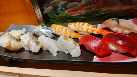 宝石箱みたいな寿司たち