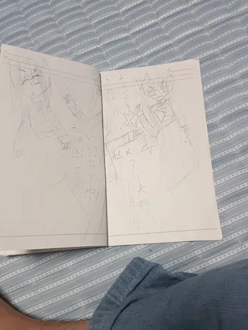 ノートに描かれた二人の少女
