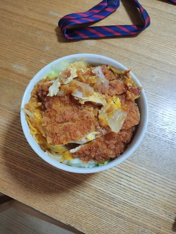 カツ丼、お腹いっぱい！