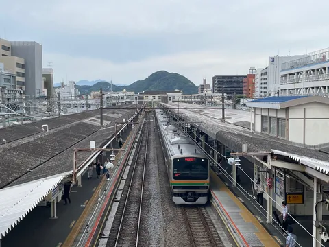 高麗山と東海道線